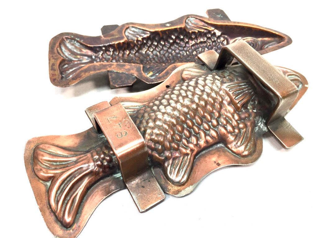 photo furniture Antique Kitchenalia   French Copper Fish Chocolate Mould By Letang Fils C.1900