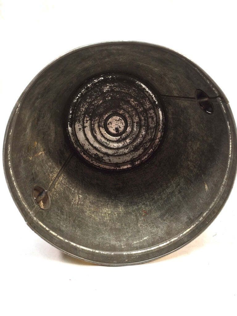 photo vinterior Antique Advertising 1920s Vincents Harvino Dainty Pieces Toffee Tin Bucket Shape