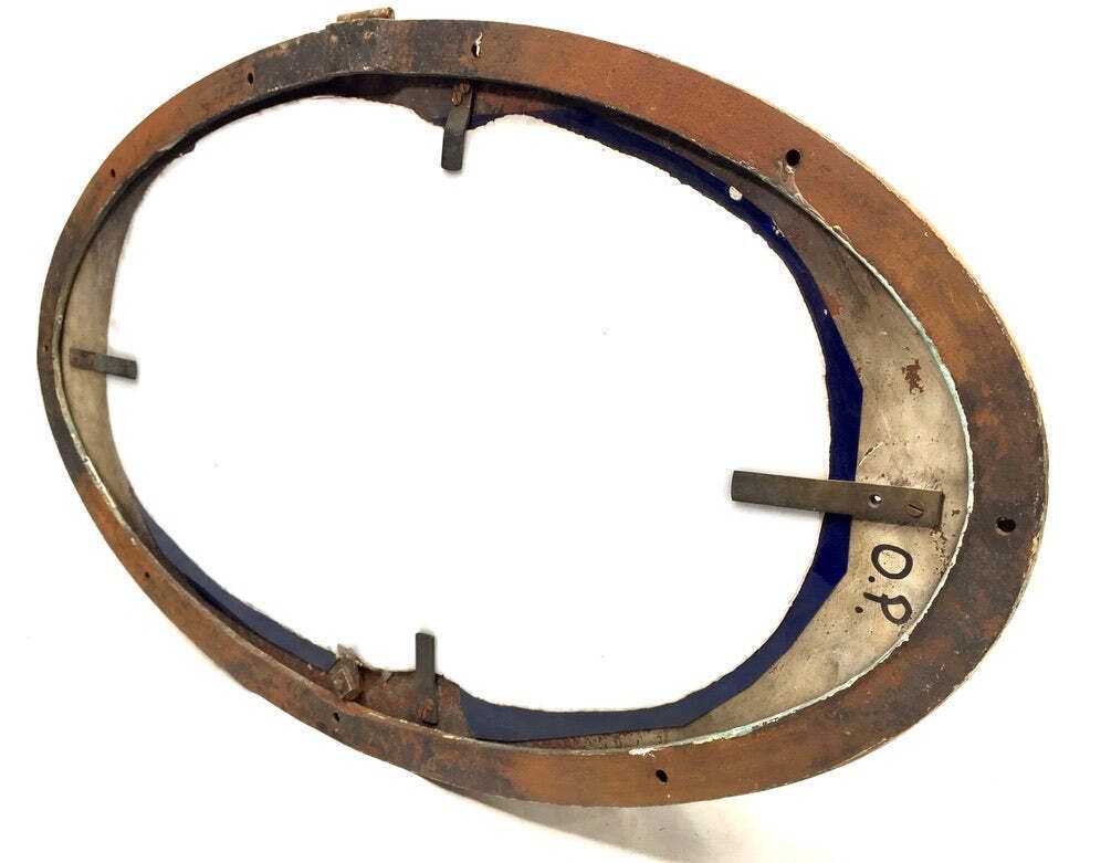 photo furniture Antique Art Deco Reclaimed / Salvaged Building / Door Exit Sign / Blue C.1930
