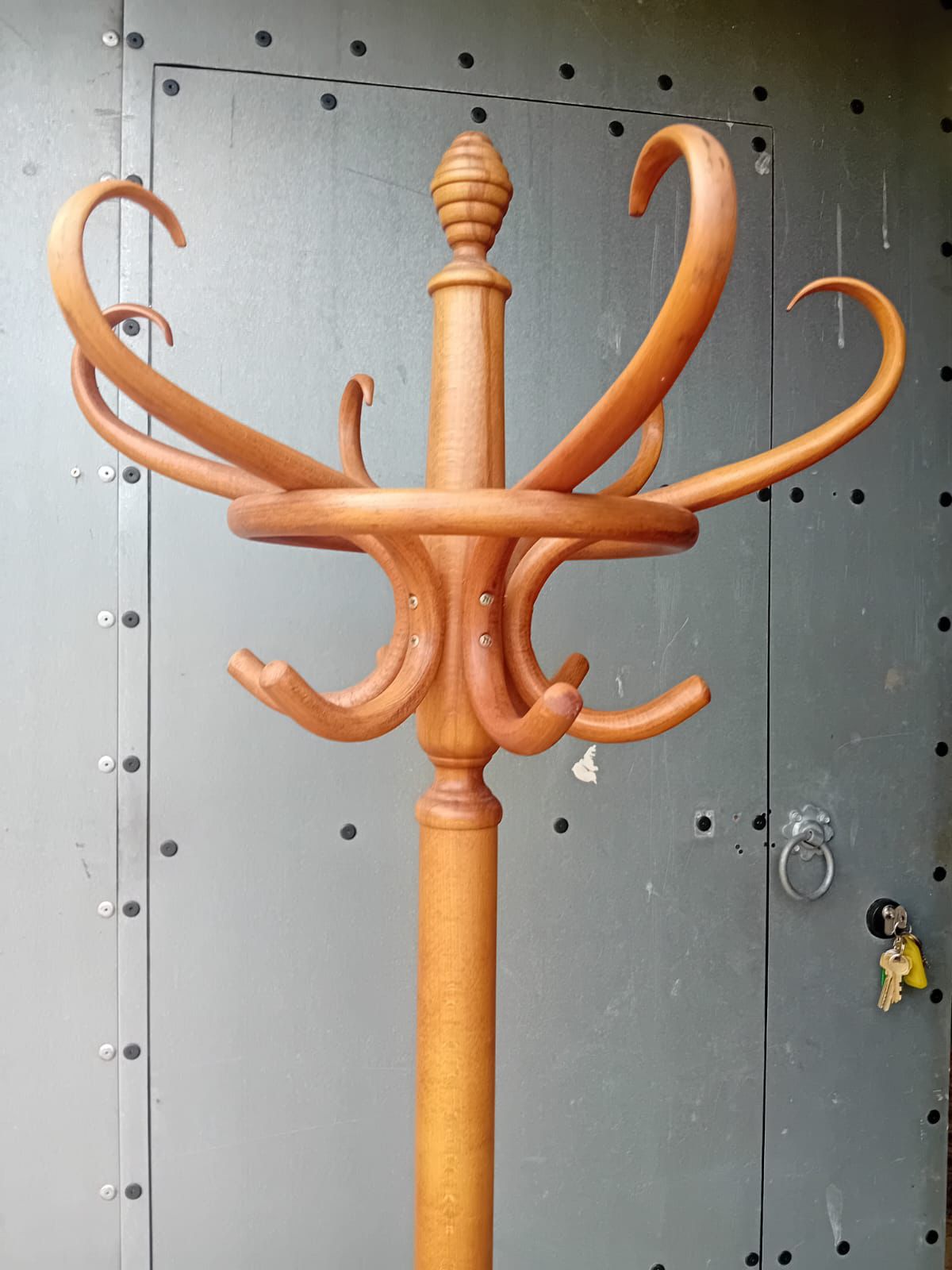 Bentwood Beech Hall Stand / Coat & Umbrella Stand By Thonet Style Maker, C.1950– photo vinterior