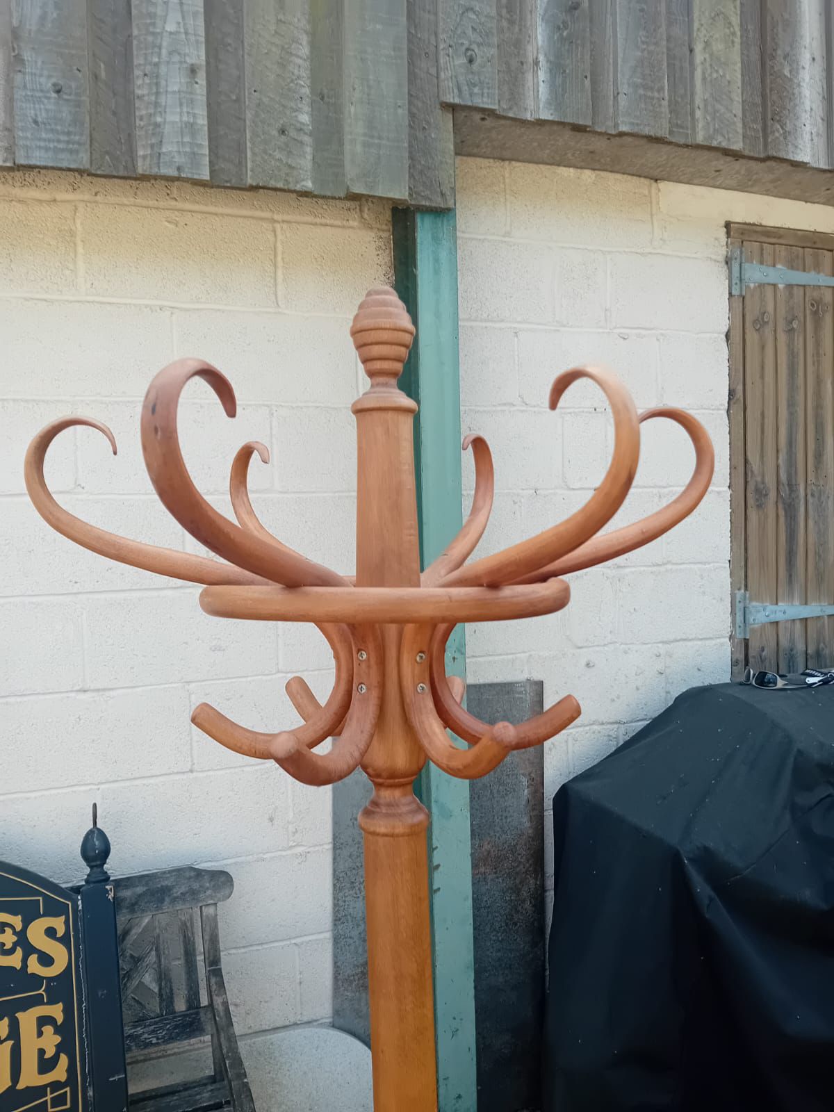 Bentwood Beech Hall Stand / Coat & Umbrella Stand By Thonet Style Maker, C.1950– photo buy