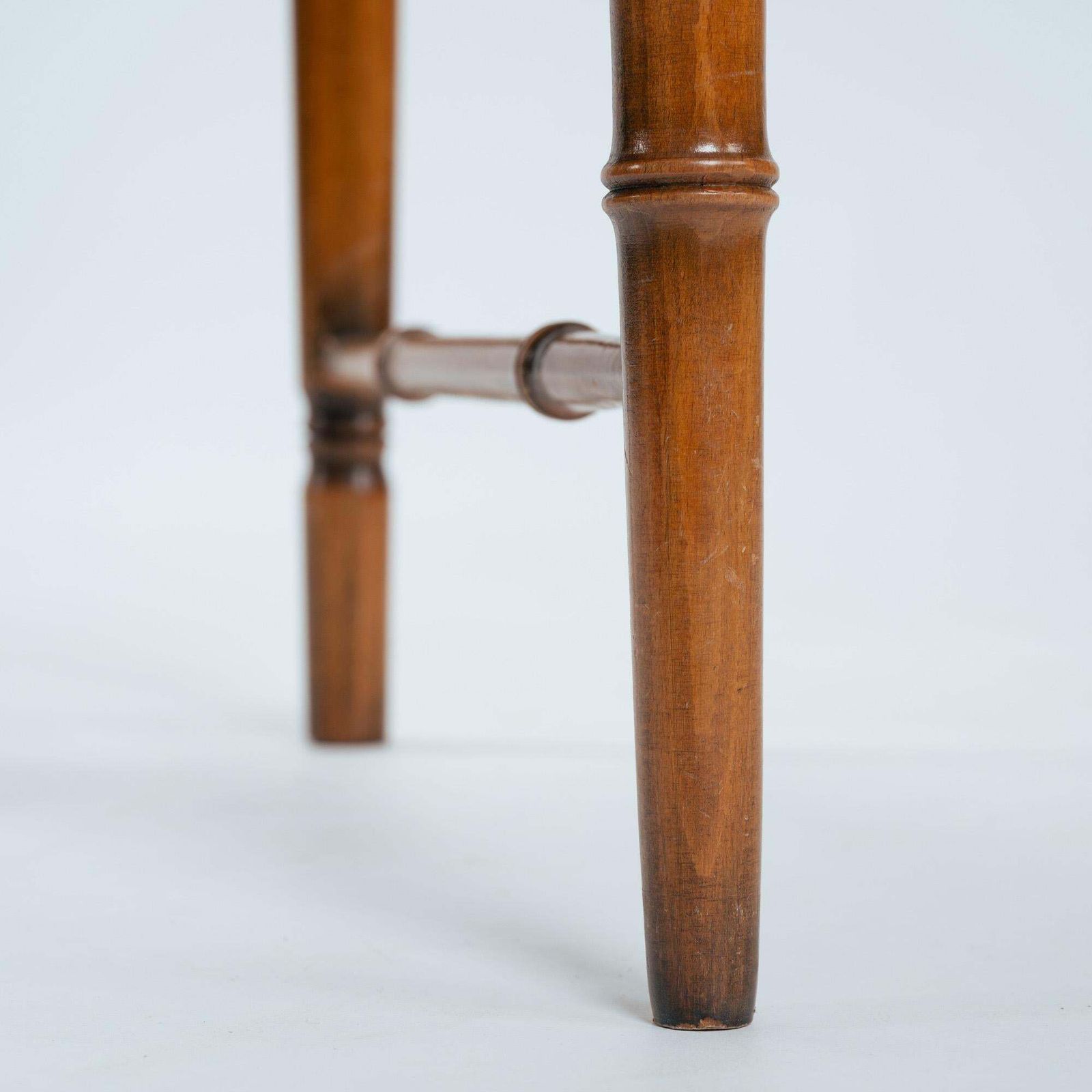 photo furniture 4 Faux Bamboo Chinoisery Highback Dining Chairs With Cane Webbing, 1970s
