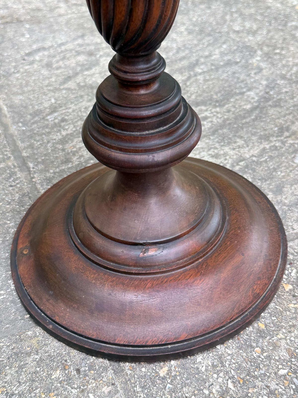 Vintage 1900s Mahogany Wine Table Georgian Revival Plant Stand Side Table photo vintage