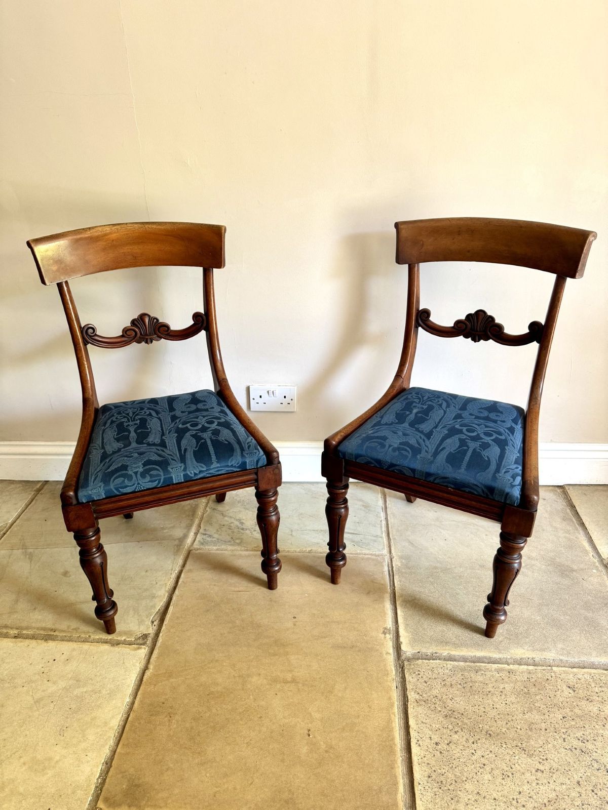 Quality Set Of Six Antique Regency Mahogany Dining Chairs photo 1585.0
