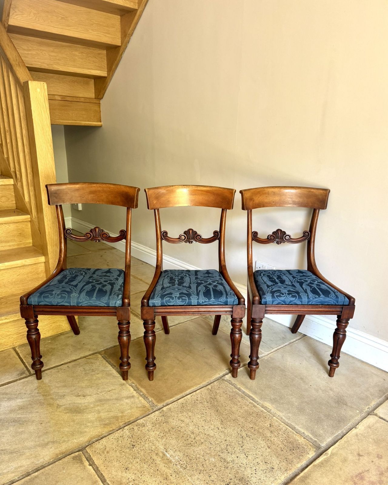 Quality Set Of Six Antique Regency Mahogany Dining Chairs photo vinterior