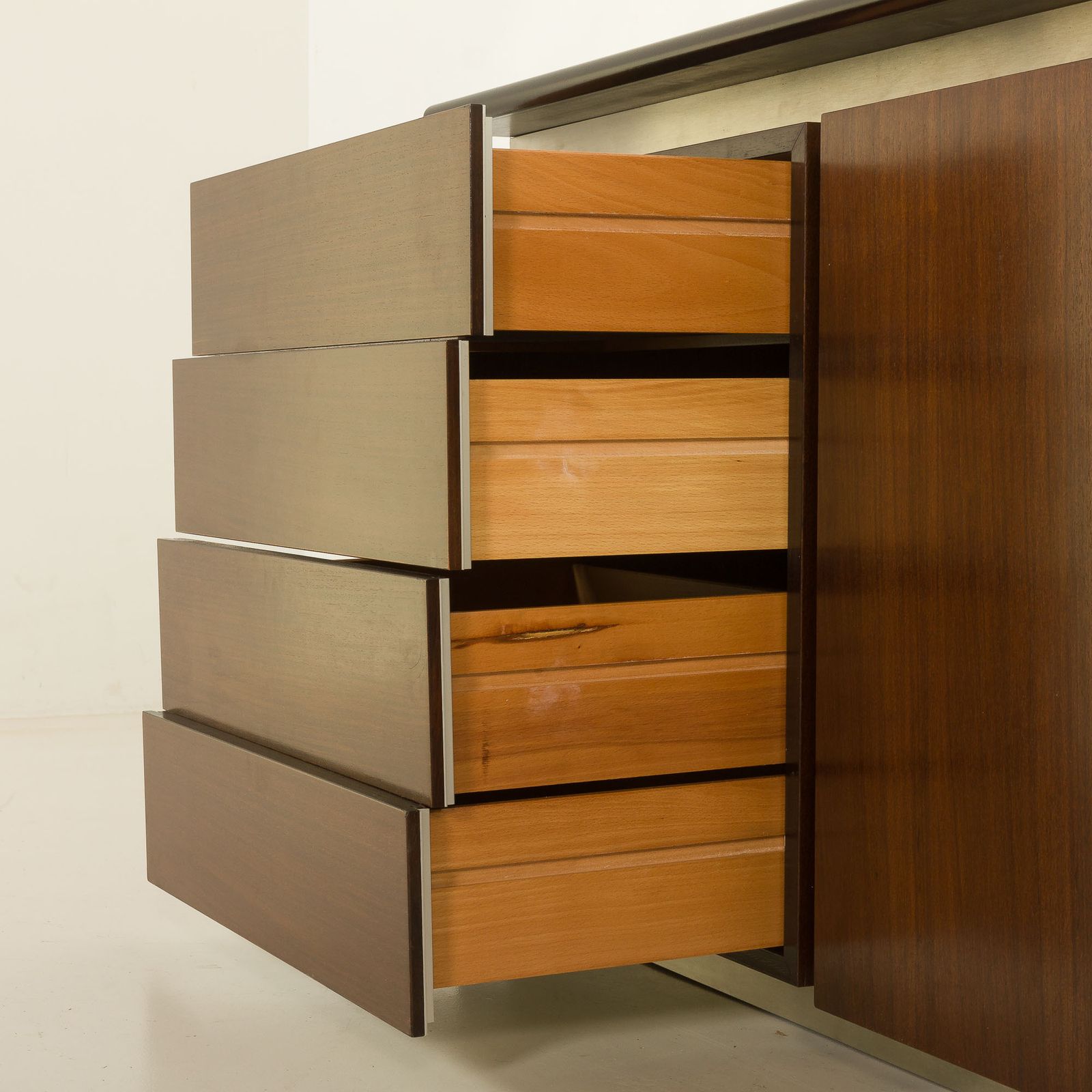 Ludovico Arcebis Parioli Series Rosewood Sideboard, Italy 1970s photo vintage