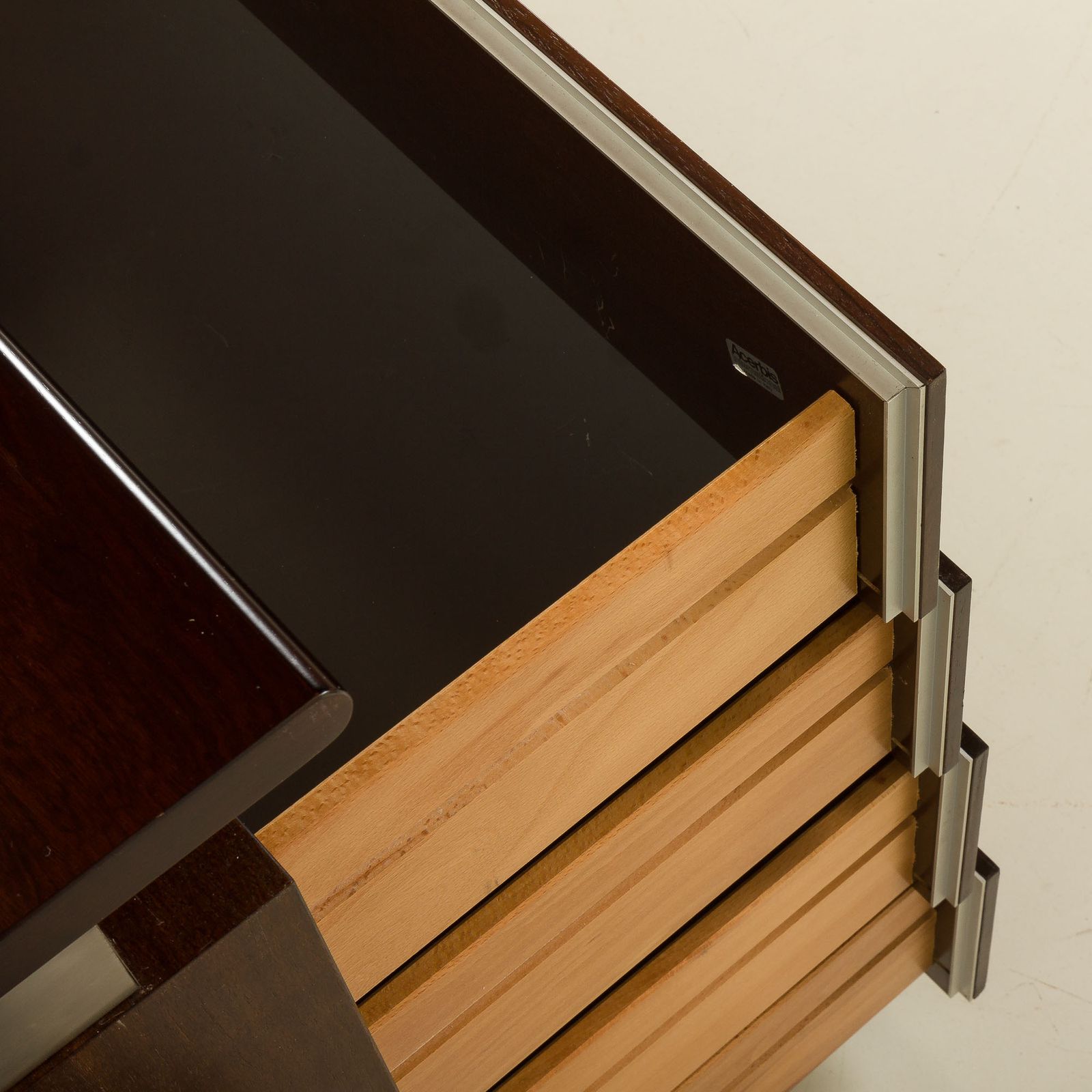 photo furniture Ludovico Arcebis Parioli Series Rosewood Sideboard, Italy 1970s
