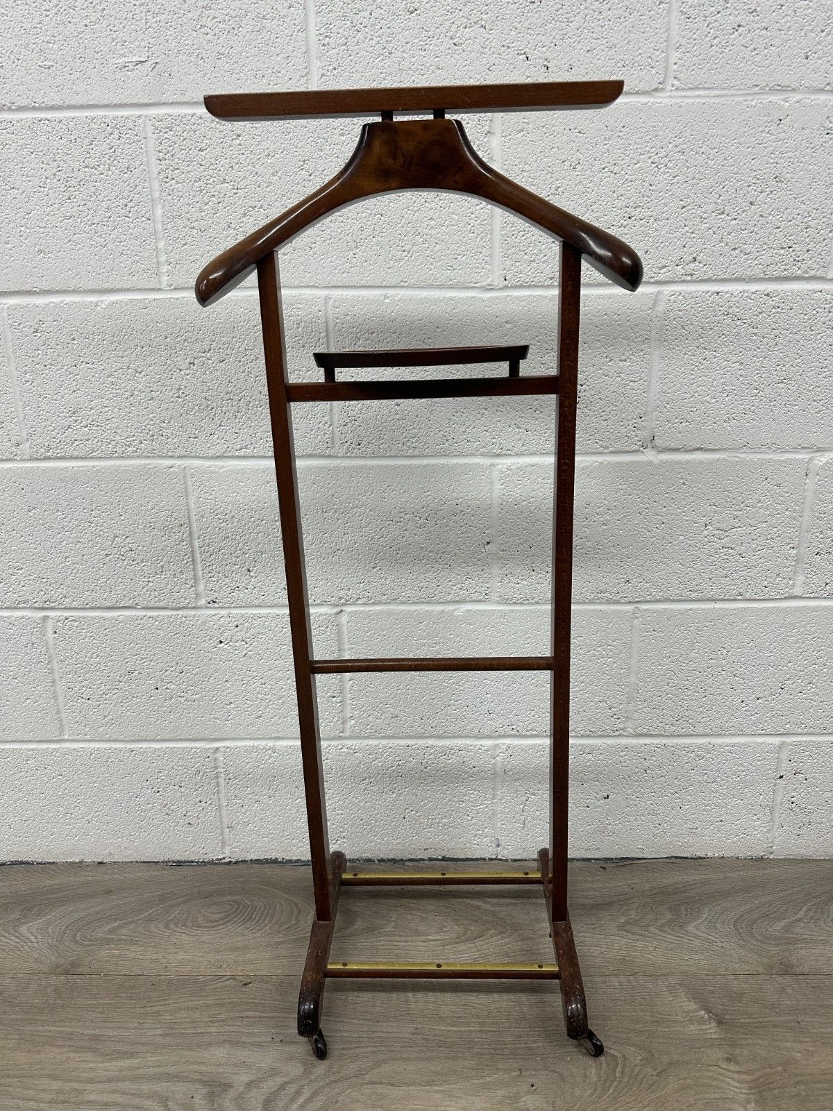 Vintage Italian Gentlemens Suit Hanger Dumb Valet Stand 1920’s Art Deco Style photo furniture