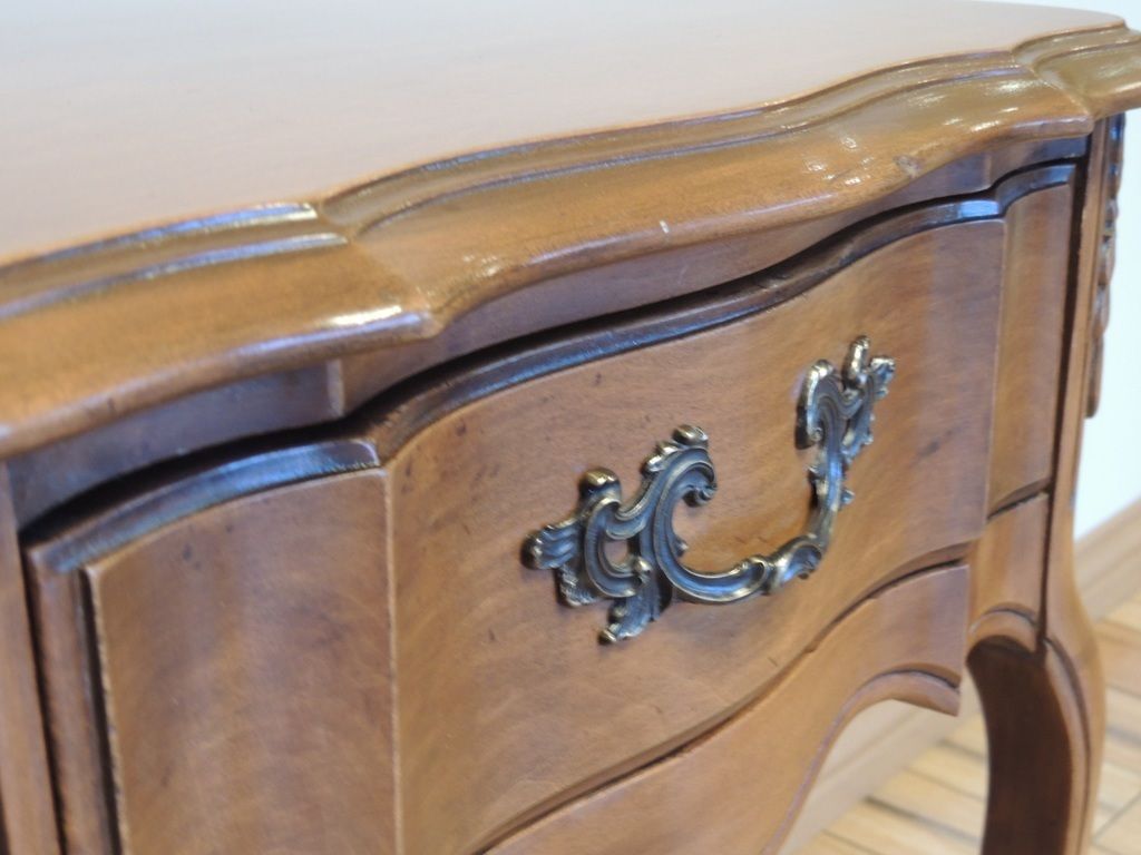 photo buy Pair Of French Louis Cherry Bedside Tables