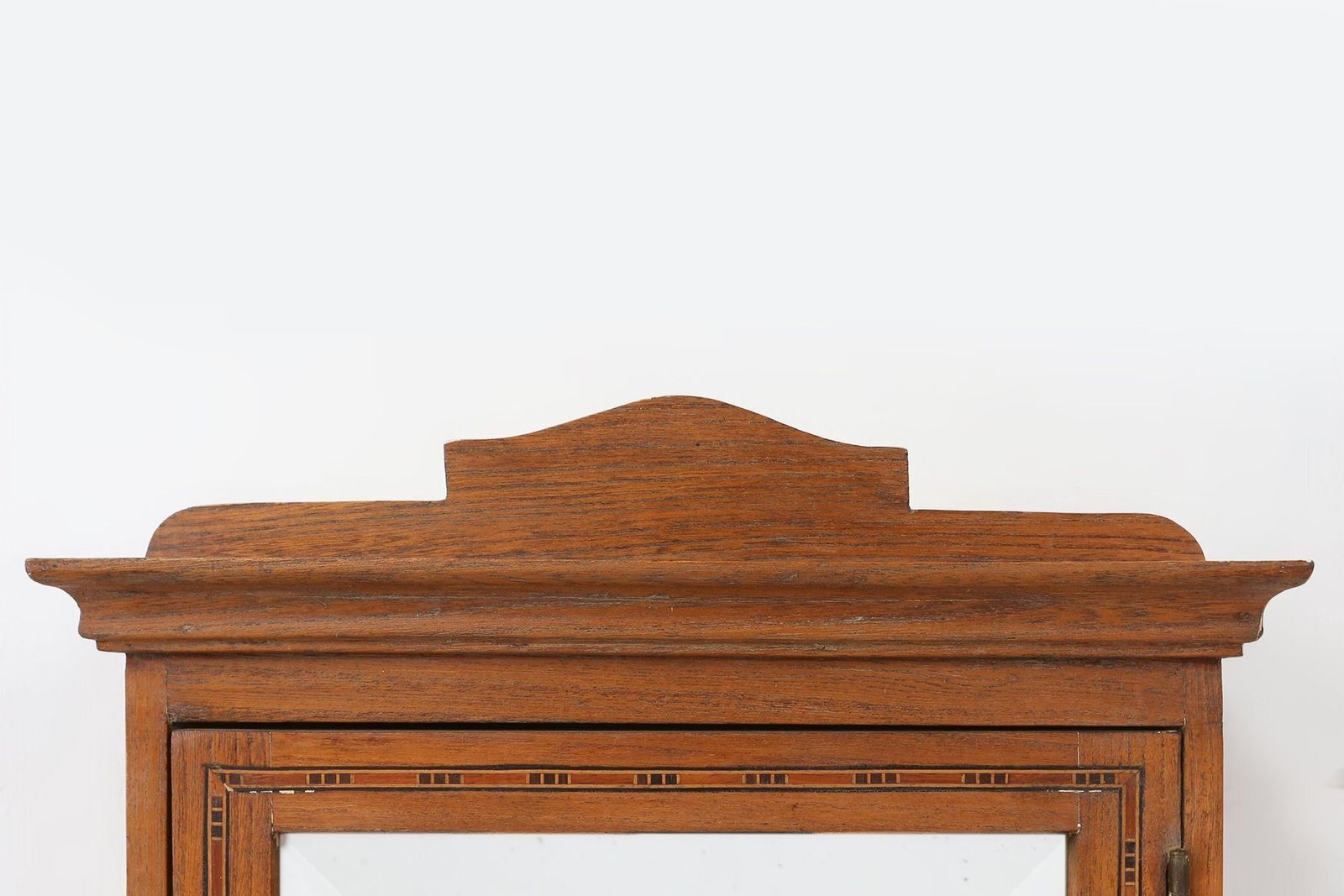 Art Deco Shaving Cabinet In Oak With Mirror, France, 1930s photo Furniture