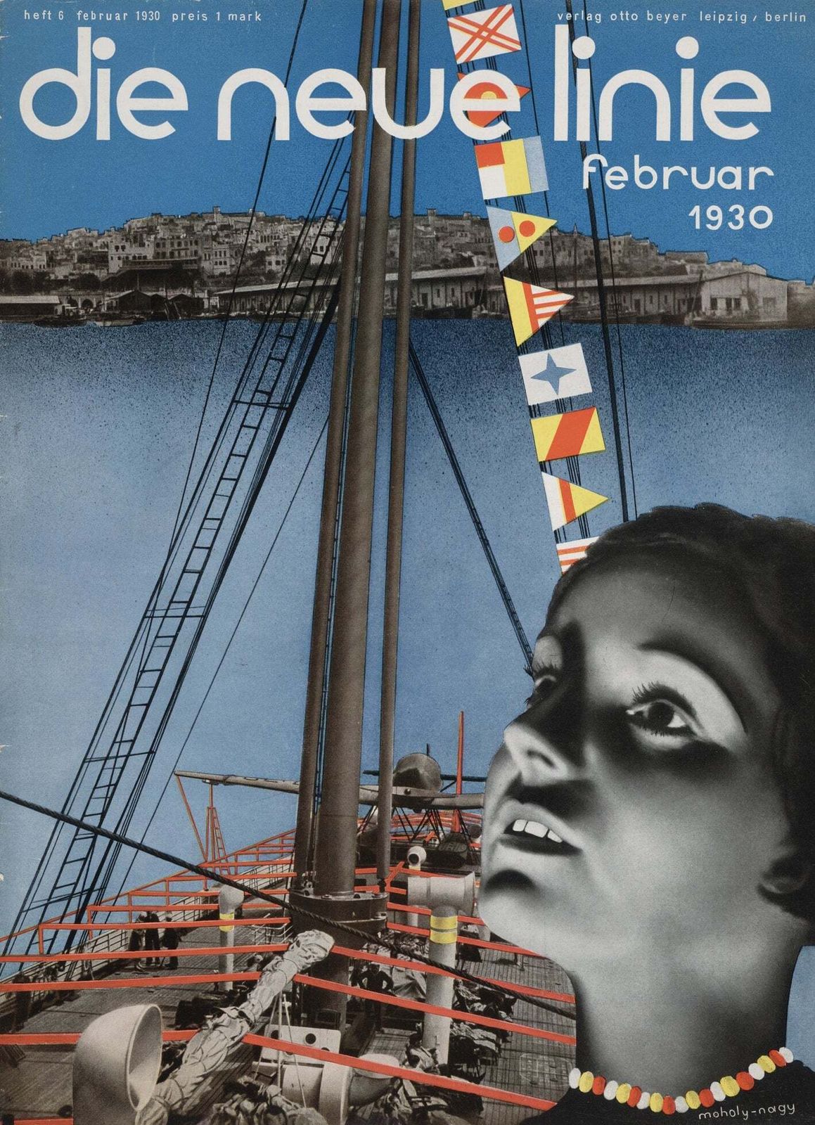 Bauhaus Poster   Die Neue Linie, February 1930 László Moholy Nagy