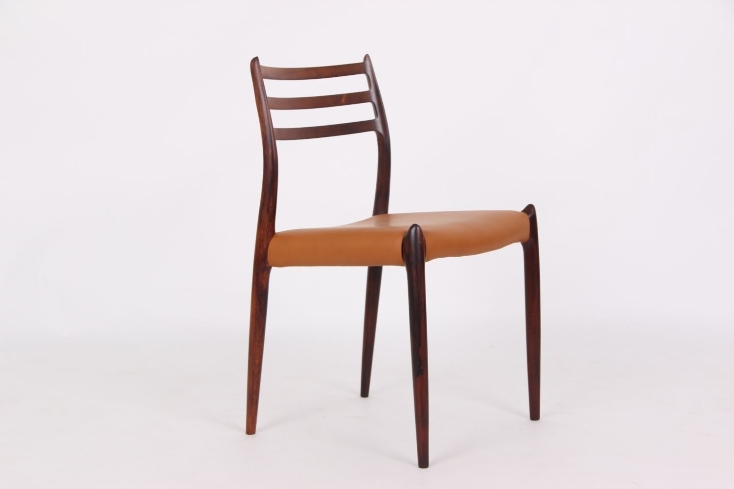 Set Of 6 Diningchairs, Jl78. Rosewood And New Leather. photo furniture