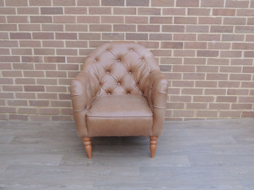 Chesterfield Leather Tub Armchair