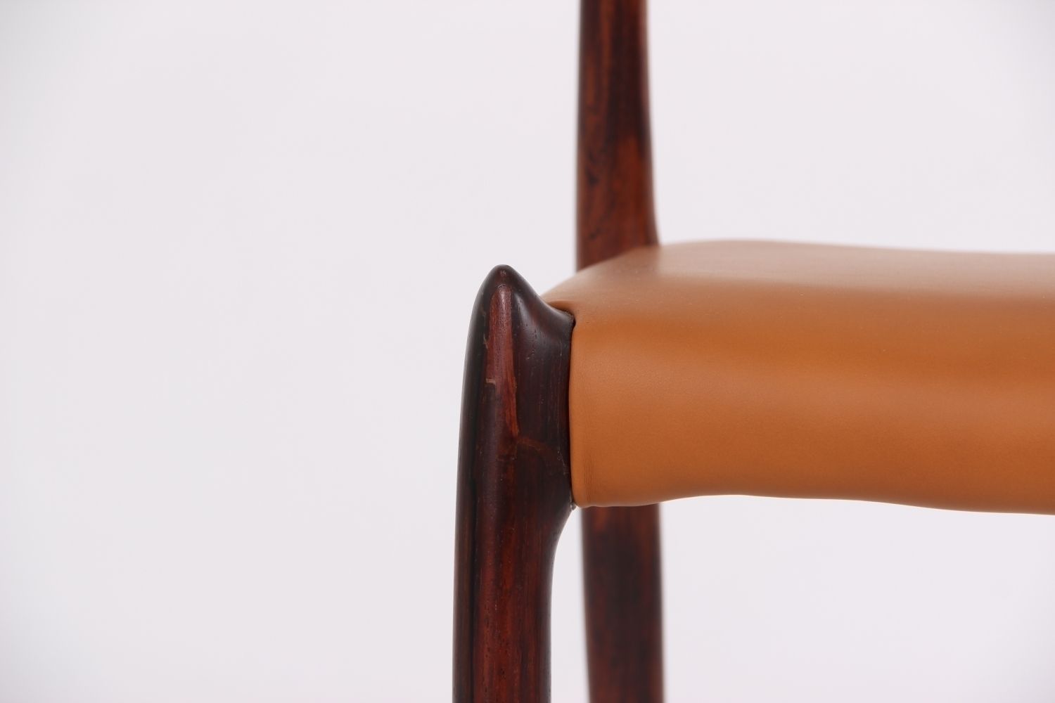 Set Of 6 Diningchairs, Jl78. Rosewood And New Leather. photo vinterior