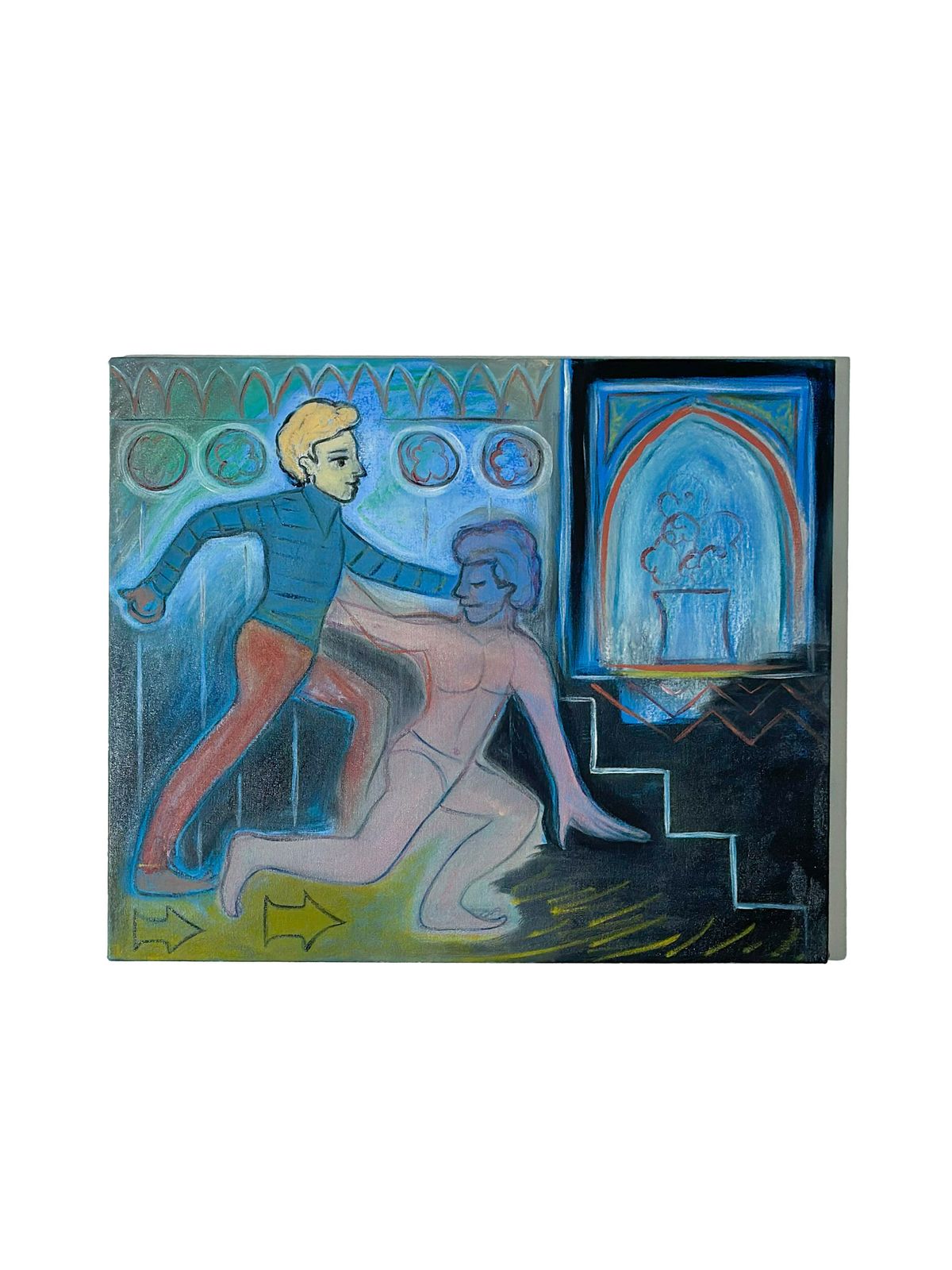 Contemporary Lgbt Figurative Oil Painting Exploring Queer Nightlife 2025