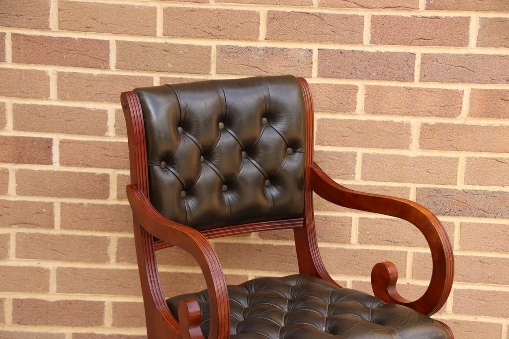 Beresford And Hicks Chesterfield Desk Chair photo vinterior