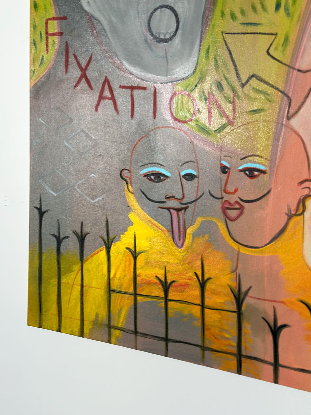 Large Queer Figurative Oil Painting On Visibility And Self Expression, Scottish Contemporary Artist 2025 photo Art