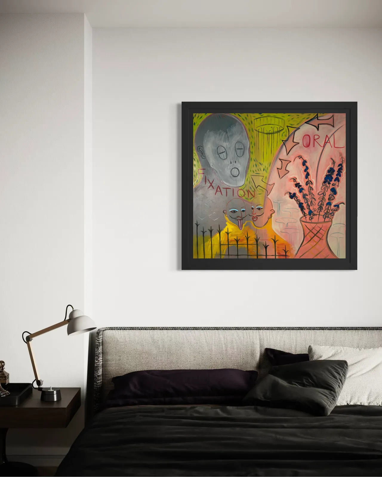photo for sale Large Queer Figurative Oil Painting On Visibility And Self Expression, Scottish Contemporary Artist 2025