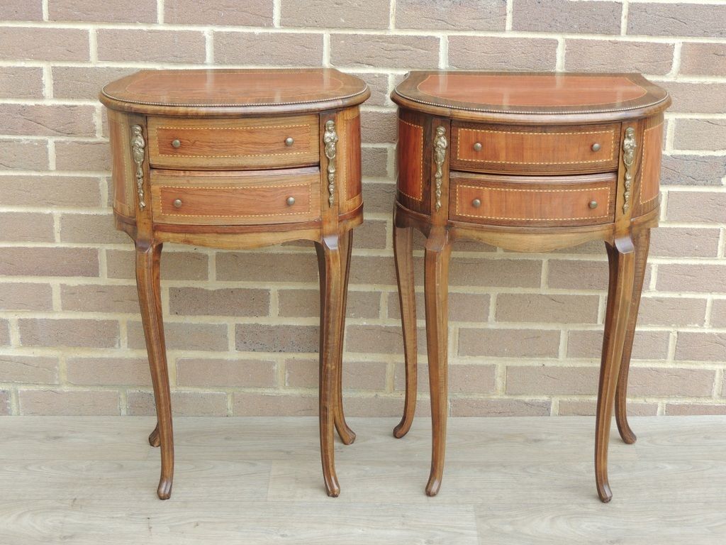 Pair Of French Louis XV Bedside Tables photo furniture
