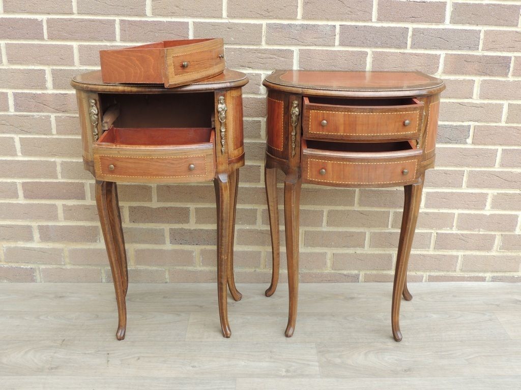 photo for sale Pair Of French Louis XV Bedside Tables