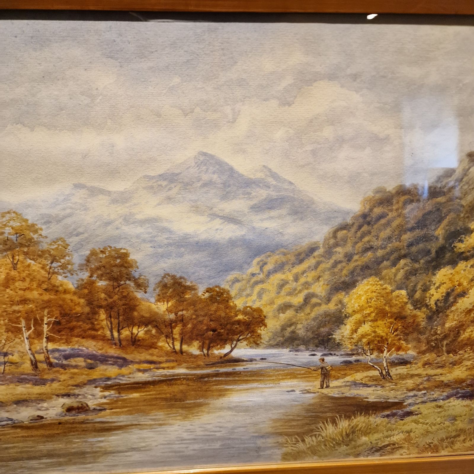 Harold Lawes Watercolour – The Trossachs – Signed Scottish Landscape, Framed photo 250.0