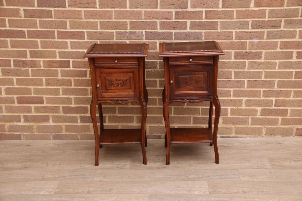Pair Of Mahogany Antique Bedside Tables photo for sale