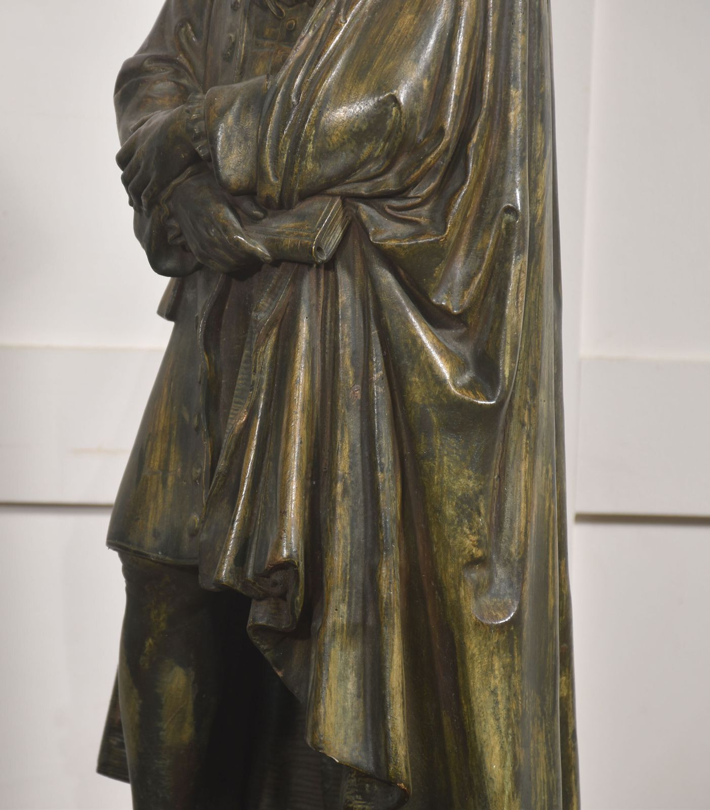 photo for sale Pair Of Late 19th Century Patinated Chalk Figures By Dopmeier