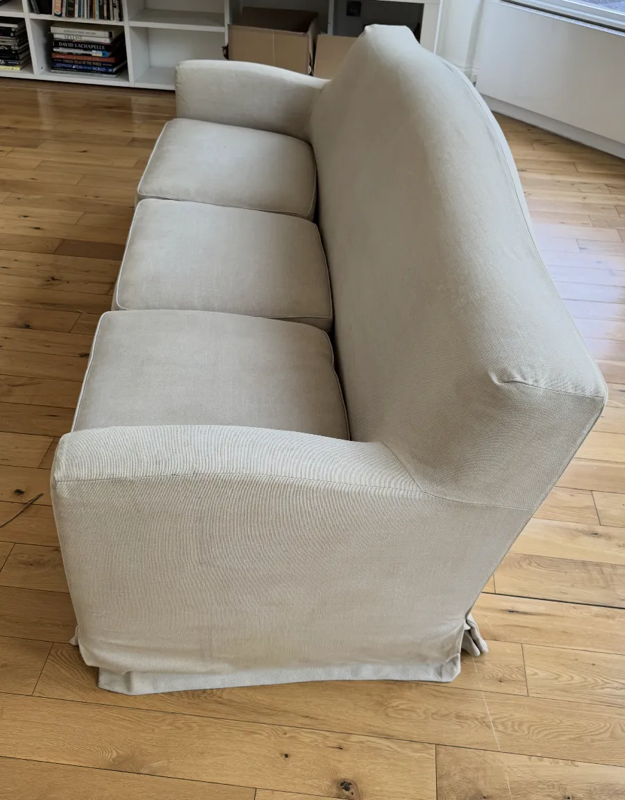 1997 Christian Liaigre Sofa In Natural Linen photo furniture