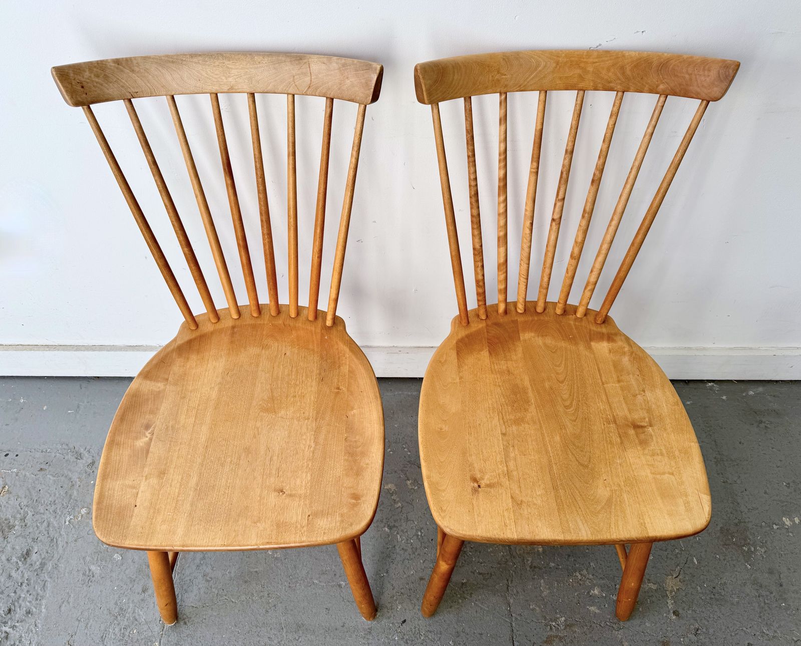 Pair Of Vintage Swedish Dining Chairs By Carl Malmsten photo vinterior