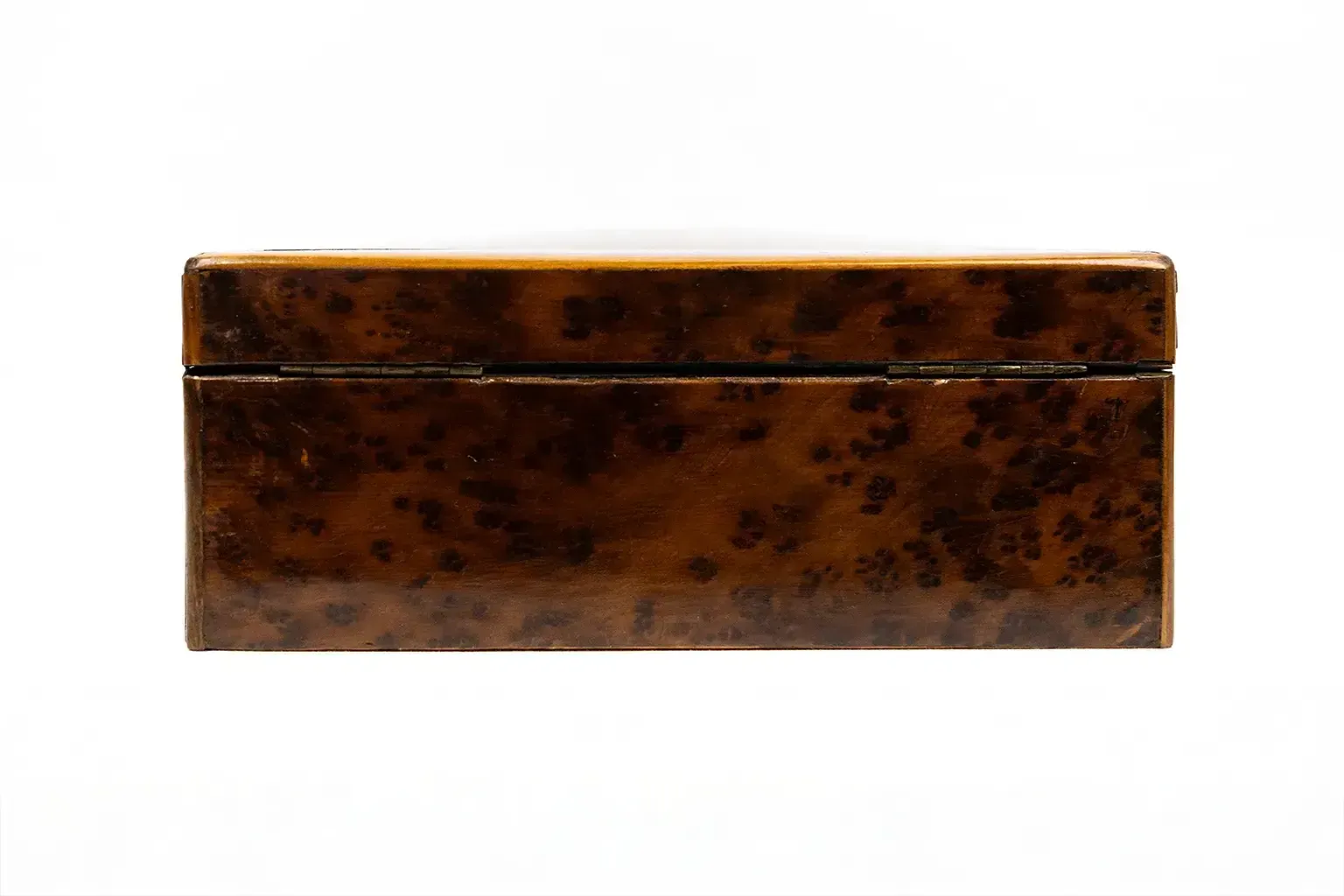 Square Box In Magnifying Glass Wood And Brass Marquetry — Napoleon III, Circa 1860–1880. photo buy