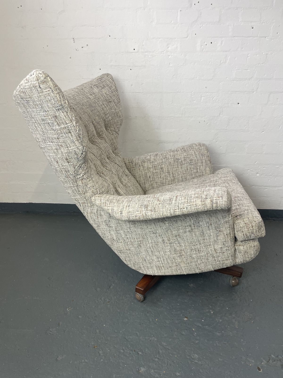 G Plan Model 6250 “Blofeld” Swivel Armchair | 1962 Mid Century Modern Icon | Professionally Reupholstered photo furniture