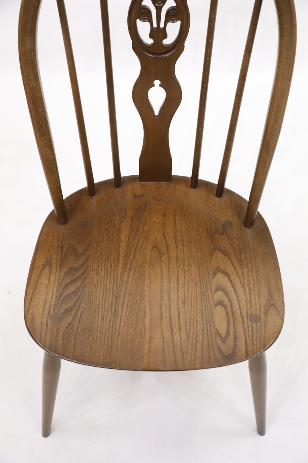 1 Ercol Fleur De Lys Bow Back Kitchen/Dining Chair Model 878 Free Uk Delivery photo vintage