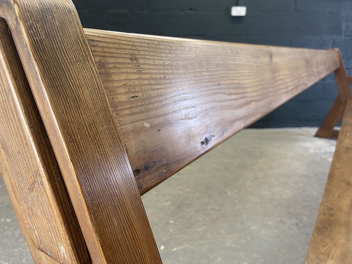 995.0 Xl Antique Pine Church Pew From The West Country photo