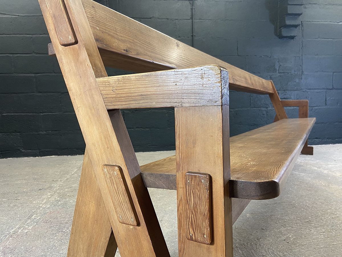 photo buy Xl Antique Pine Church Pew From The West Country