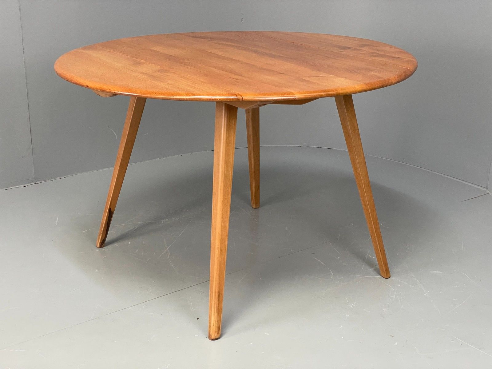 Vintage Ercol Elm Table Blonde Drop Leaf 1960s Mid Century Eb12195 photo Furniture