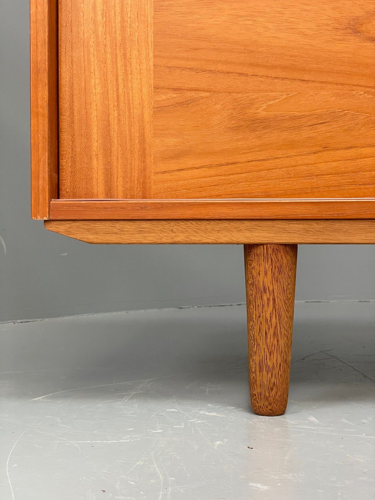 Furniture Vintage Teak Sideboard Domino Møbler Danish 1970s Retro Shelving Eb12086 photo