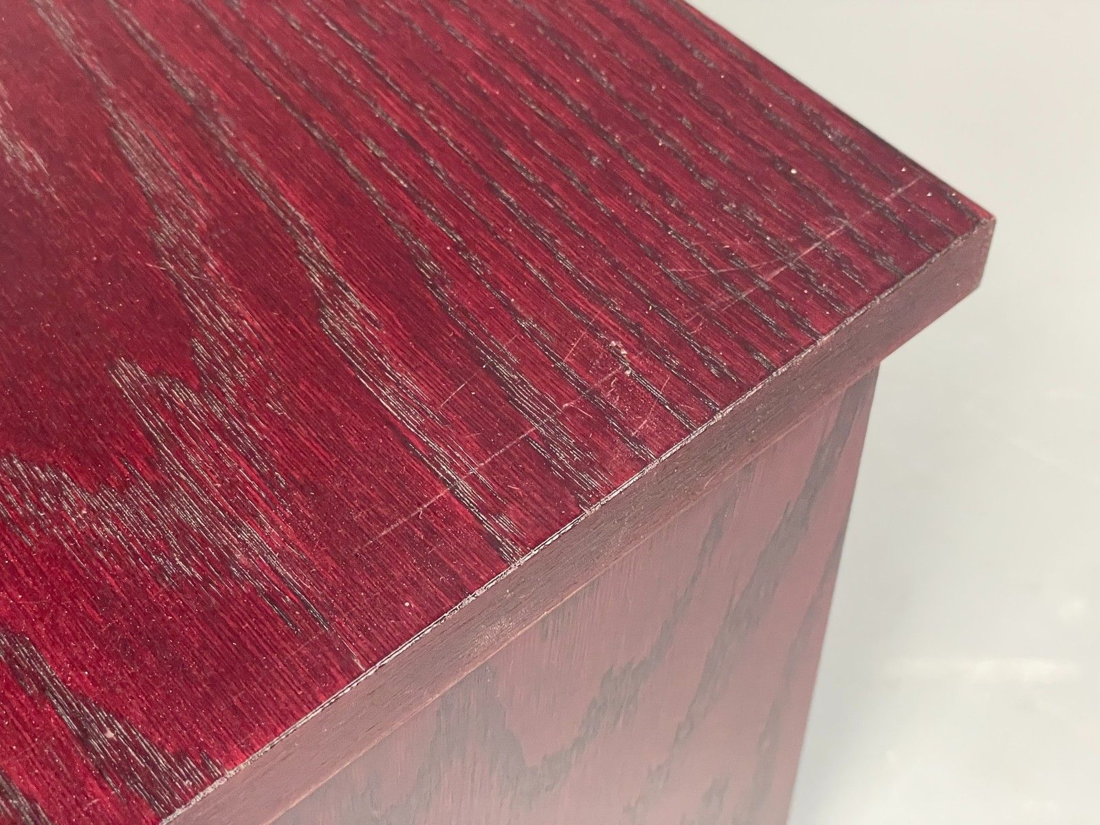 150.0 Vintage Tv Unit Drawer By Beaver & Tapley Dark Red Oak 1980s Eb12197 photo