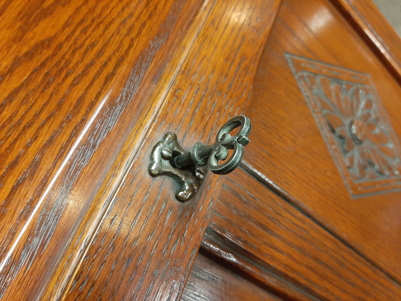 photo furniture Lovely Rare  Vintage Old Charm Small Oak Bureau In Very Good Condition