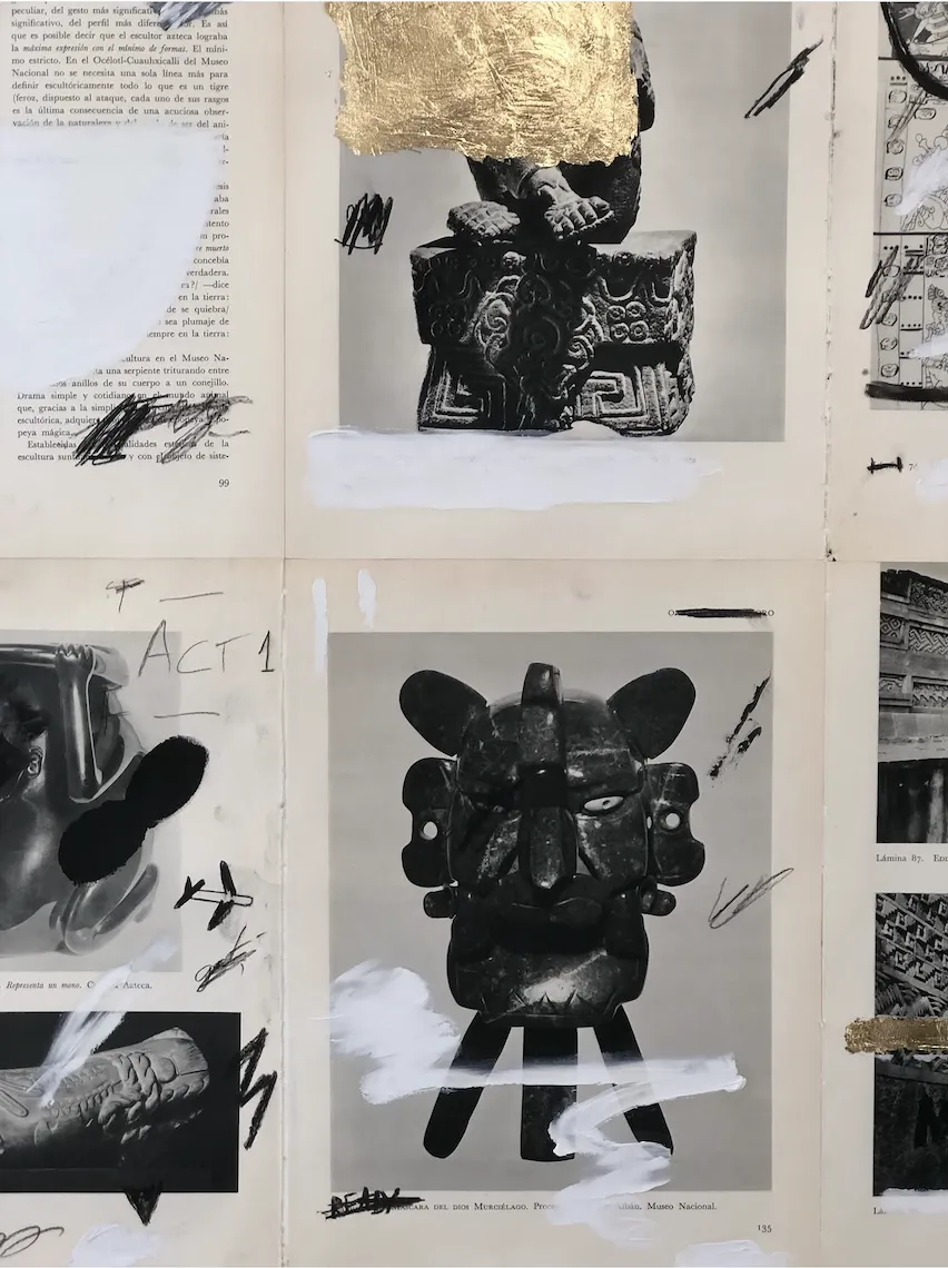 Sébastien Coutheillas Gold Mexican Chronologie, 2026 Mixed Media Artwork photo Art