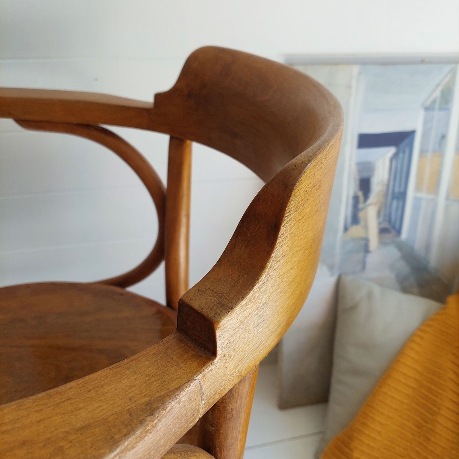 photo for sale Art Deco Thonet 233 Bentwood Dinning Chair Office Armchair 1920s