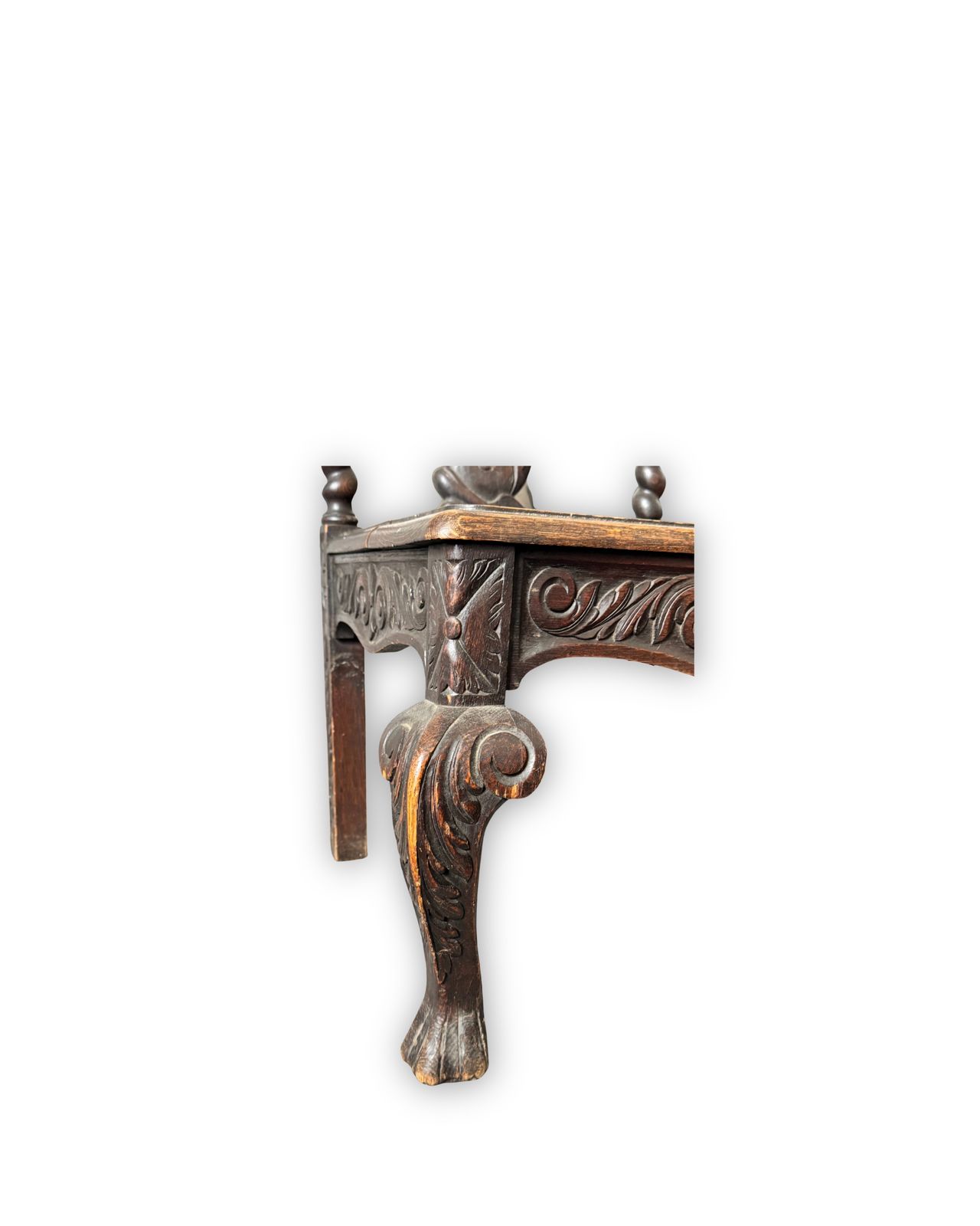 Victorian Carved Corner Chair | Jacobean Revival photo Furniture