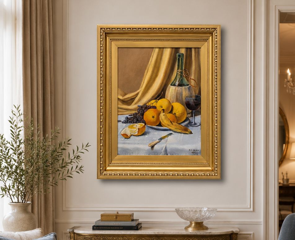 Museum Quality Still Life Oil Painting Edwardian Antique Signed Original (2of2) photo for sale