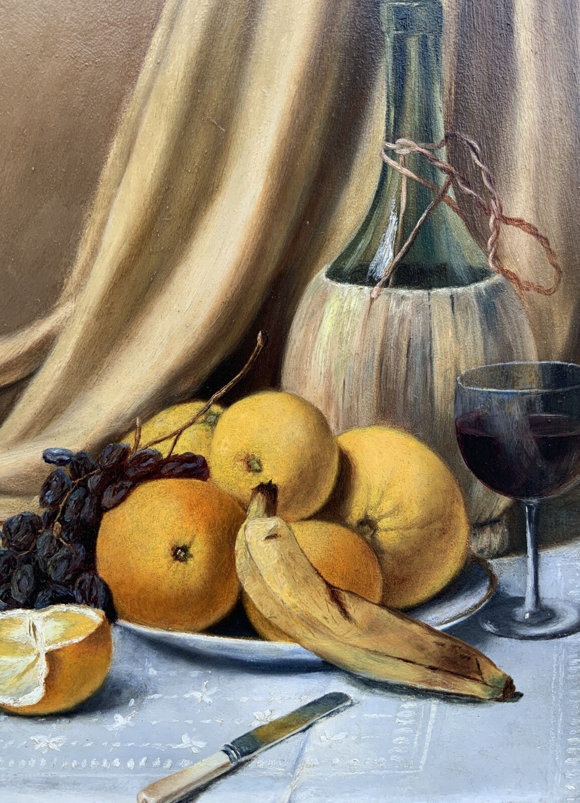 photo for sale Museum Quality Still Life Oil Painting Edwardian Antique Signed Original (2of2)