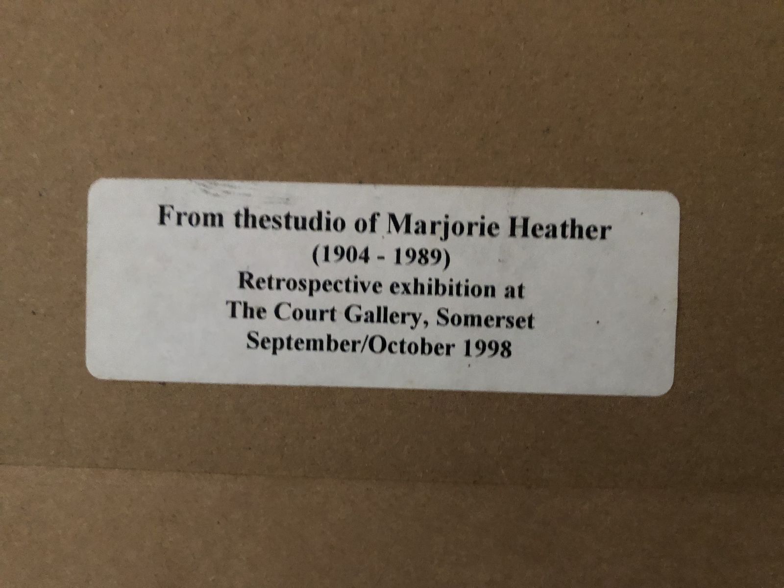 Watercolour, Marjorie Heather, Mid Century Modern photo for sale