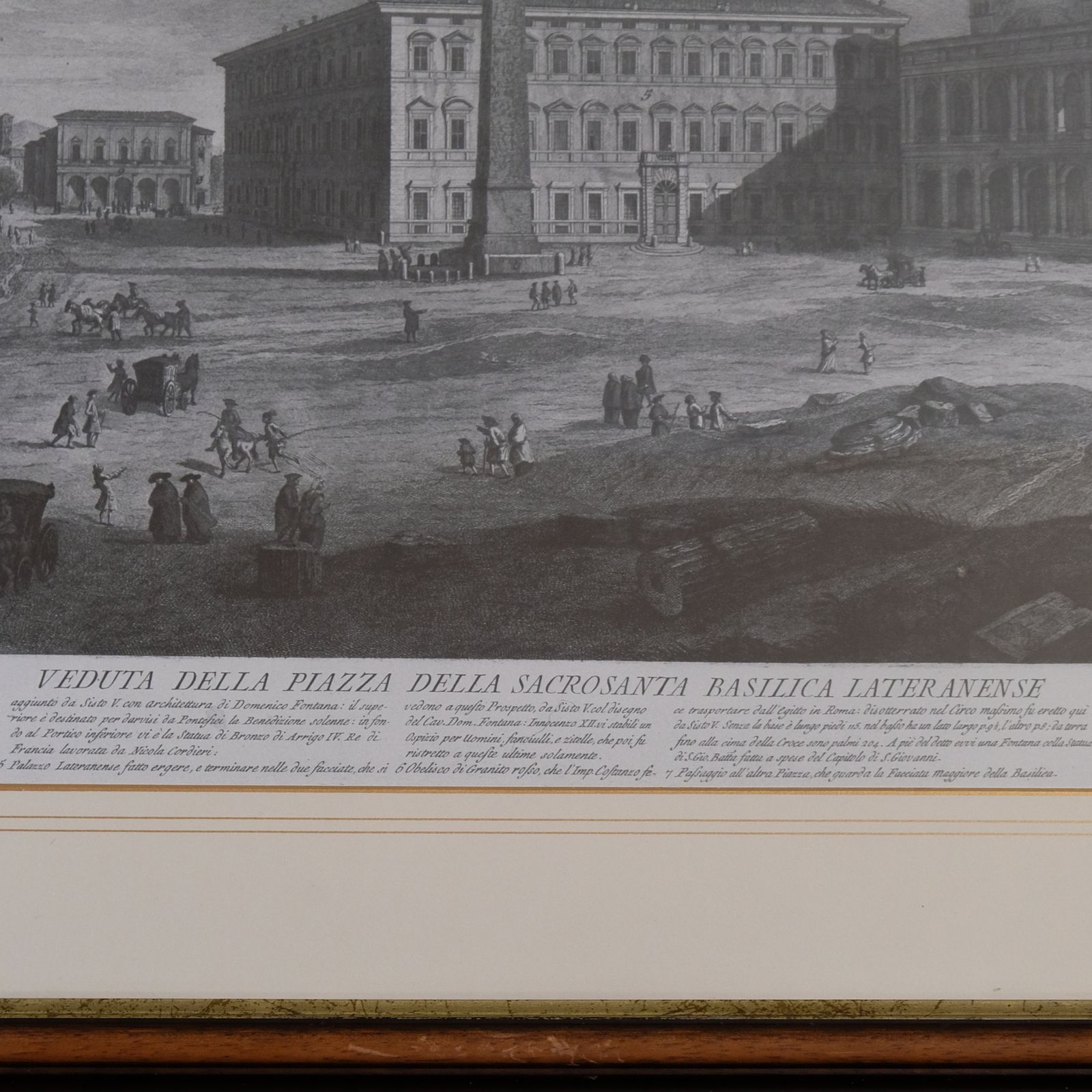 Veduta Della Piazza Della Sacrosancta Basilica Lateranense photo for sale