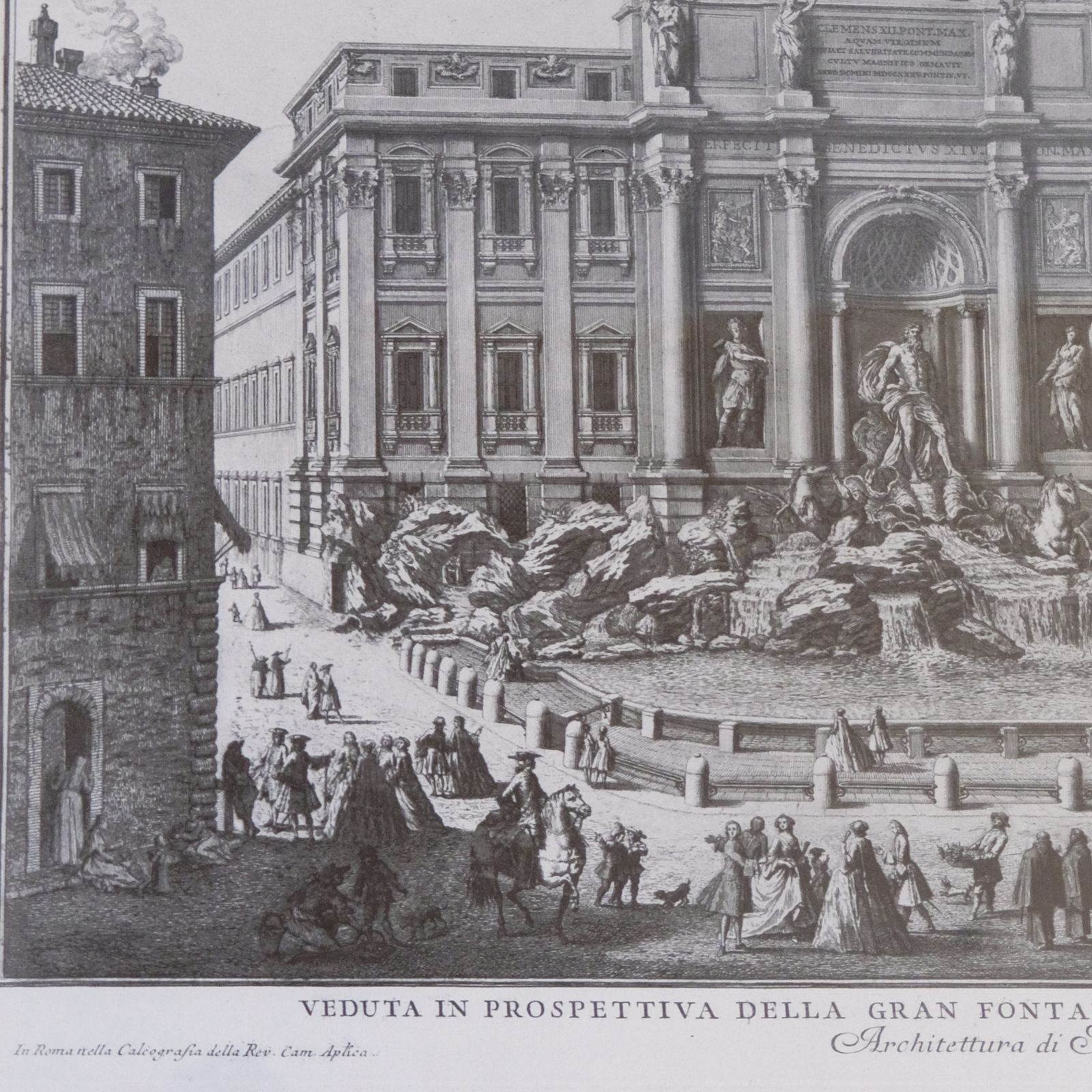 Veduta In Prospettiva Della Gran Fontana Dell’acqua Vergine Detta Di Trevi photo for sale