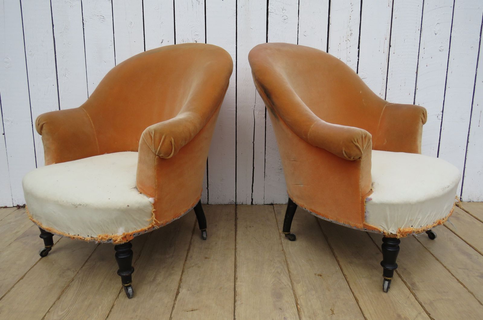 Pair Of Antique Napoleon III Tub Chairs photo vinterior