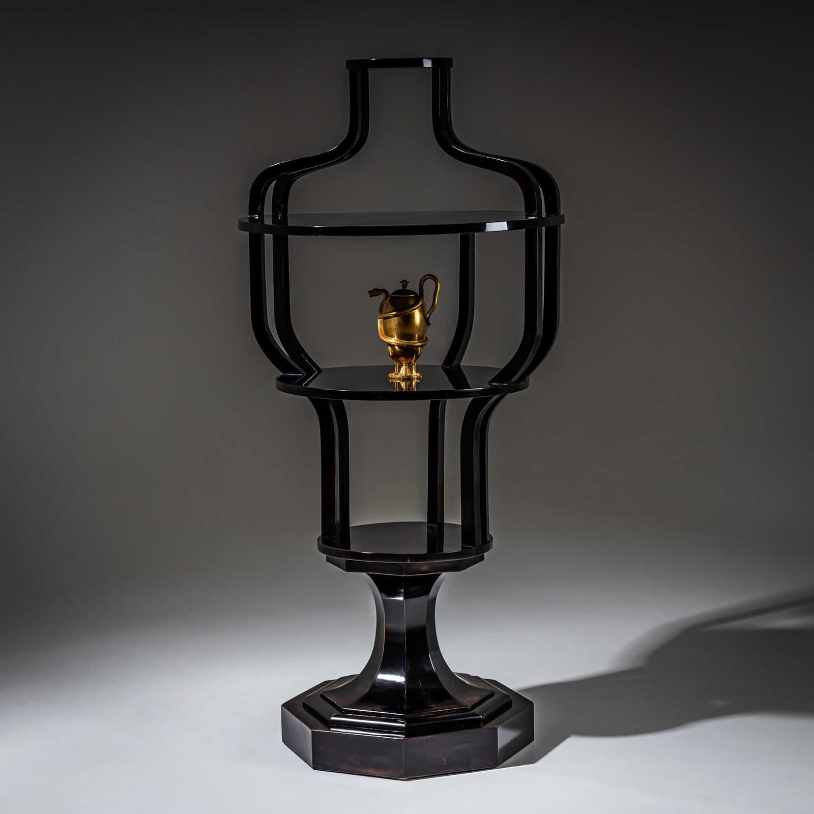 Ebonized étagère, Vienna, 1st Half 19th Century