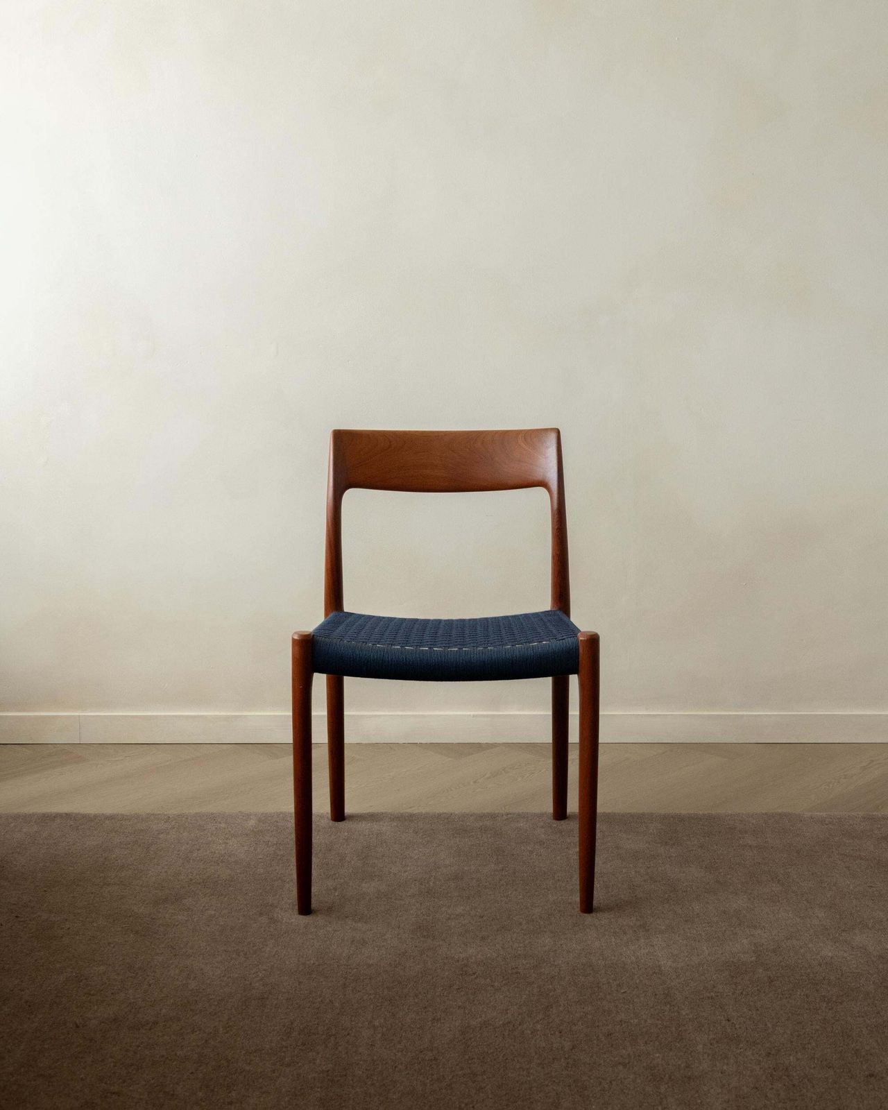 Mid Century Modern Teak Dining Chairs Model 77 By Niels Otto Møller, 1960s photo buy