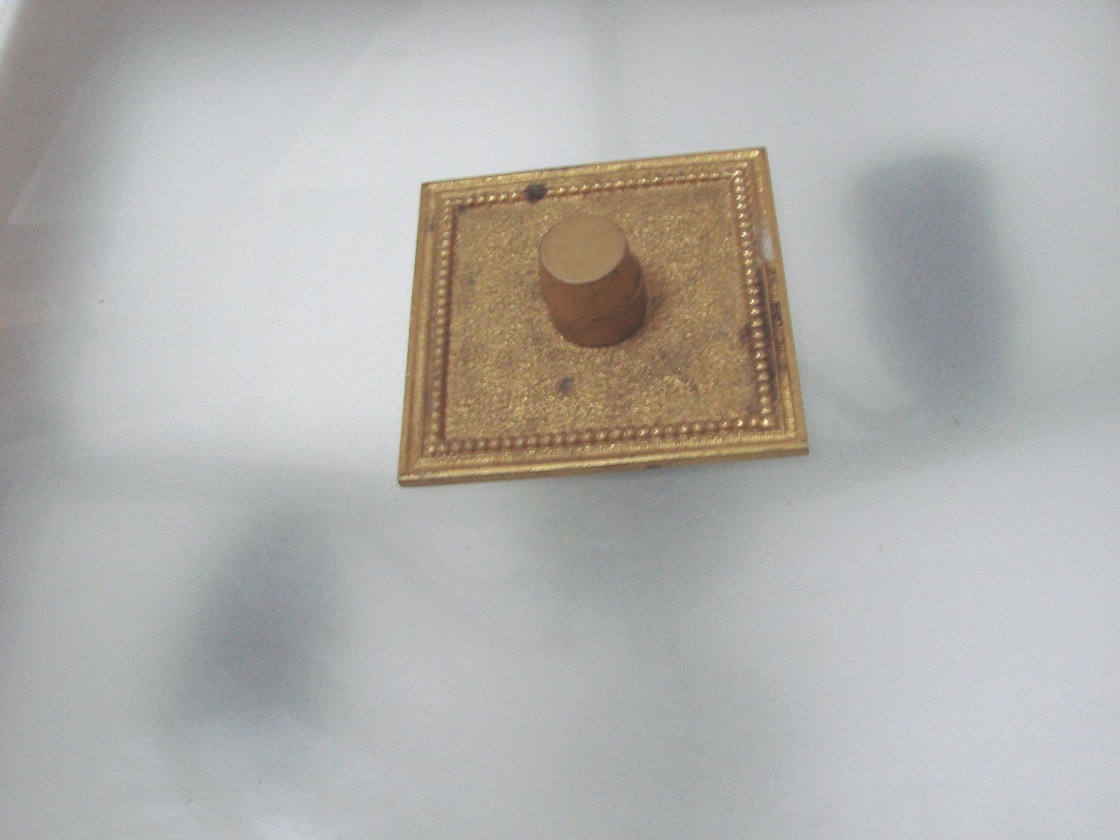 photo for sale Mid Century Vintage Chandelier, 1950s, Brass, Wood And Frosted Glass, 4x E14